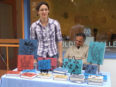 2012 Photo Gallery - Small Oak Press and Bindery displayed their handmade sketchbooks and journals.