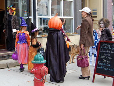 2012 Photo Gallery - Trick-or-treating on Halloween in the village of Chatham, NY