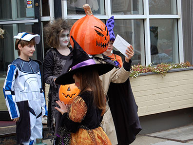 2012 Photo Gallery - Trick-or-treating on Halloween in the village of Chatham, NY