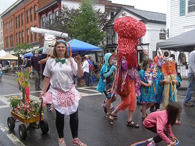 2016 Photo Gallery - Big Head Parade during Summerfest in Chatham, NY