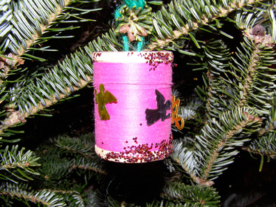 2010 photo gallery - CABA sponsored a recycled ornament display. All submissions were hung on a tree in the National Union Bank of Kinderhook lobby.
