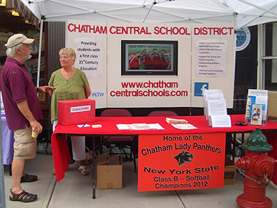 Chatham Central School District booth at Chatham NY Summerfest 2013