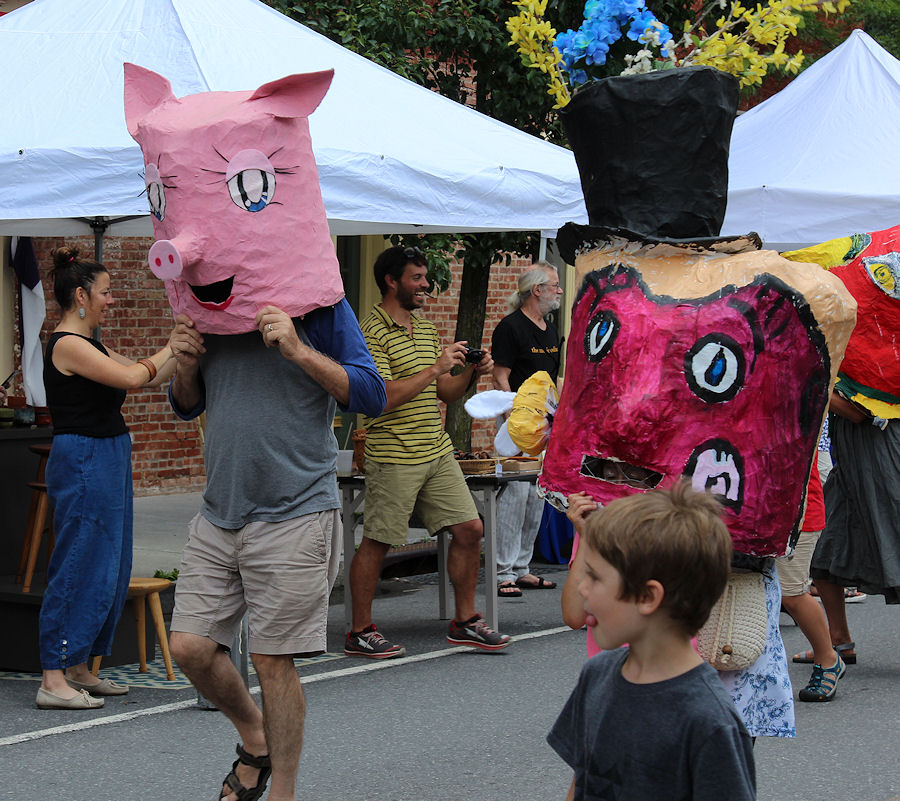 Chatham Summerfest Big Head Parade