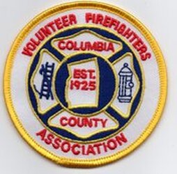 Columbia County Volunteer Firefighters Association badge