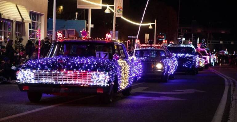 CHATHAM, NY - Santa’s Light Parade
